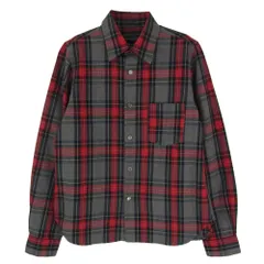 tricot COMME des GARCONS トリココムデギャルソン TB-040150 90s AD1998 ヴィンテージトリコ ウール100％ チェック柄 長袖 シャツ グレー系 サイズ不明【中古】のサムネイル
