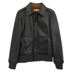 UNITED ARROWS ユナイテッドアローズ GREEN LABEL RELAXING ラムレザー A-2タイプ レザー ジャケット ブラック系【中古】のサムネイル