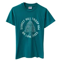 90s USA製 Hanes 半袖 プリントTシャツ S グリーン ヘインズ プルオーバー 90年代 ビックプリント カットソー 夏物 a805-5116のサムネイル