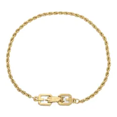 GIVENCHY  ジバンシー ジバンシィ  ロゴ チェーン ブレスレット 合金/メッキ-4.1g ゴールド 【♀】【B】【レディース】★■608121【中古】のサムネイル