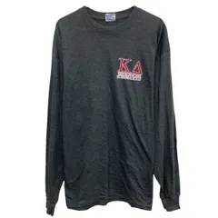 Hanes 長袖 プリントTシャツ XL ダークグレー ヘインズ プルオーバー バックプリント KAPPA DELTA ロンT ロングT 春物 a805-5144のサムネイル