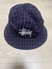 80年代 OLD STUSSYオールドステューシー チェック柄 バケットハット 80年代 OLD STUSSYオールドステューシー チェック柄 バケットハット