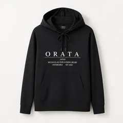 ORATA オラータ RUSH PULLOVER HOODIE / OR2-C-001 / ラッシュガードプルオーバーパーカー / ブラック 大人気 清木場俊介 / ブランドのサムネイル