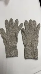 ニット手袋 グレー
