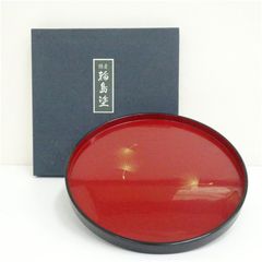 目*認様 飾り皿 赤富士蒔絵 山崎幸弘 - メルカリ