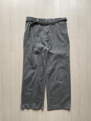 リアルマッコイズダブルダイアモンド黒シャンブレーパンツ(34)ゴマ塩