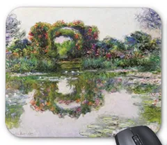 クロード・モネ『 花咲くアーチ 』のマウスパッド：フォトパッド（世界の名画シリーズ）のサムネイル