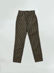 vintage FENDI ズッカ柄ジャガードパンツヴィンテージゴールドボタン