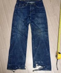 Levi's 201 USA製 ボタン裏555 ストレートパンツ - メルカリ