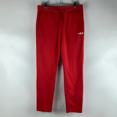 FILA フィラ レッド トレーナー ズボン L 251213