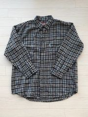 22AW Supreme ネルシャツ 黒白 - メルカリ