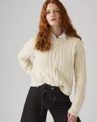 正規品 リーバイス ケーブルニット クリーム色のサムネイル