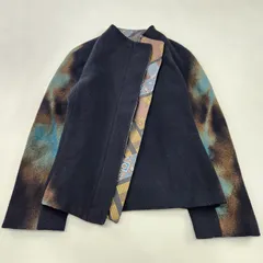 KENZO　テーラードジャケット　ケンゾー vintage archive paris 和柄 ウール シルク 38サイズ M L相当のサムネイル