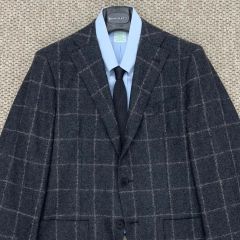 J7247 美品 デペトリロ サマーネップツイードジャケット グレー 