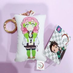 鬼滅の刃 描き下ろし みにきゃら 繋がるスクエア缶バッジ 甘露寺蜜璃