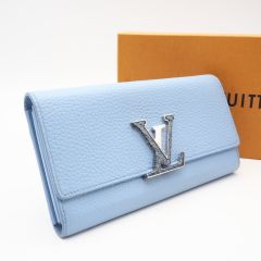 極美品】ルイヴィトン 長財布 LVヴェルティカル カプシーヌ RFID