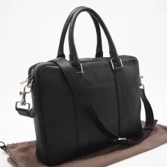 ★3日以内返品可★ 美品 BOTTEGAVENETA ボッテガヴェネタ レザー ブリーフケース 651581 2wayビジネスバッグ ブラック グレインカーフレザー メンズのサムネイル