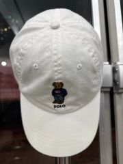 RLX 刺繍クマキャップ ホワイト - メルカリ