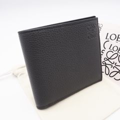 ★3日以内返品可★ 極美品 LOEWE ロエベ ソフトグレインカーフ バイフォールド ウォレット C660302X05 二つ折り財布 グレー ブラック グレインカーフレザー メンズ ☆3日以内返品可☆ 極美品 LOEWE ロエベ ソフトグレインカーフ バイ