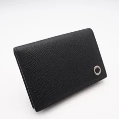 ★3日以内返品可★ 美品 BVLGARI ブルガリ グレインカーフレザー ブルガリ ブルガリ マン カードホルダー 280297 カードケース ブラック グレインカーフレザー メンズのサムネイル