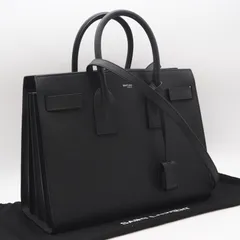 ★3日以内返品可★ 極美品 SAINT LAURENT サンローラン レザー サックドジュール 2WAYバッグ 355153 2wayハンドバッグ ブラック カーフレザー レディースのサムネイル