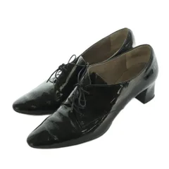 オデットエオディール Odette e Odile アローズ レースアップシューズ エナメル チャンキーヒール 24.0cm 黒 /MI ■OS ■SH