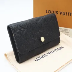 ★3日以内返品可★ 極美品 LOUIS VUITTON ルイ・ヴィトン モノグラム アンプラント ミュルティクレ6 ノワール M64421 キーケース ブラック カーフレザー レディース