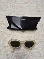 新品 soloist. 金子眼鏡 Kurt.カートコバーン型サングラス ベージュ 