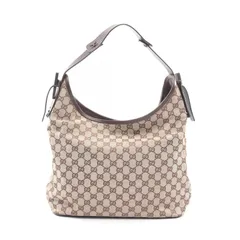 グッチ GUCCI ショルダーバッグ GGキャンバス 106242 ベージュ キャンバス レザー ワンショルダー レディース Used B