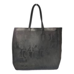 DKNY ダナキャラン パテントレザー ロゴ ブラック トートバッグ - メルカリ