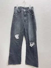 30. archives アルシーヴ　デニムパンツ　y2k ワイド　ダメージ　ブラック　サイズMのサムネイル