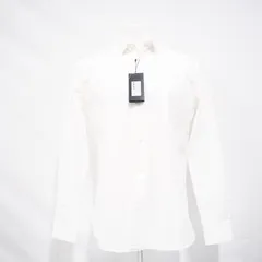 ★3日以内返品可★ 未使用 SAINT LAURENT サンローラン コットン ユニフォーム プレーン シャツ S 638427 長袖シャツ ホワイト コットン メンズのサムネイル