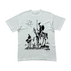 90s】ピカソ ドン・キホーテ アートTシャツ 1998年コピーライト - メルカリ
