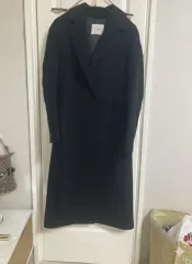 ブラック ハンドメイド ウールカシミア コート