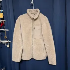 UNIQLO M) 暖かい裏起毛フリース ジップアップのサムネイル