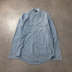 GQ5443◇Prentiss : USA製 デニムウエスタンシャツ◇M◇インディゴ プレンティス 長袖シャツのサムネイル