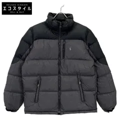 POLO RALPH LAUREN ポロ ラルフローレン ﾌﾞﾗｯｸ×ｸﾞﾚｰ ﾀﾞｳﾝｼﾞｬｹｯﾄ XL