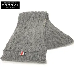 THOM BROWNE トムブラウン ｸﾞﾚｰ ｹｰﾌﾞﾙﾆｯﾄ ﾛﾝｸﾞ ﾏﾌﾗｰのサムネイル