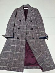 美品・ツイード】Theory COLUMN COAT サイズP マルチカラー 美品 