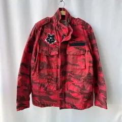 ZADIG&VOLTAIRE ザディグ・エ・ヴォルテール BERNARD CAMOU ユーティリティ ジャケット レッド Mのサムネイル