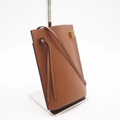 ★3日以内返品可★ 極美品 LOEWE ロエベ カーフスキン ダイスポケット ショルダーバッグ タン C630R12X01 ショルダーバッグ ブラウン レザー レディースのサムネイル