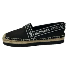 MICHAEL KORS(マイケルコース) スリッポン 5.5M レディース - 黒×白 エスパドリーユ リネンのサムネイル