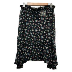 AD2005 05AW archive 花柄シアースカート 黒 フレア - メルカリ