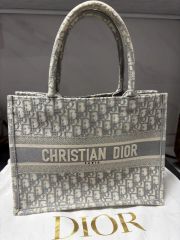 新品未使用Dior Book Tote バッグ ミディアム グレー(保証書類 