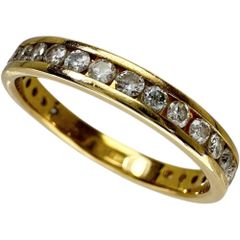 リング K18 ダイヤモンド0.26ct レール留め 12号 - メルカリ