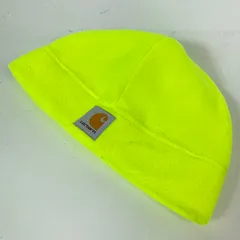 ✉️Unisex OneSize イエロー系 Carhartt ( カーハート ) カラーエンハンスド フリース ビーニー Color Enhanced Fleece Beanie Neon Yellow 入手困難 フリース ビーニー ハット ウェア ウェ