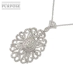 ダイヤ 5.10ct ネックレス 60cm K18 WG ホワイトゴールド 750 Diamond Necklace 90320275