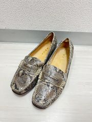 美品】 REGAL スネークスキン コインローファー パイソン柄 モカシン