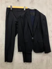 UNTITLED アンタイトル セットアップ ジャケット パンツ スーツ size3/2/ダークネイビー×ストライプ ■◇ レディース