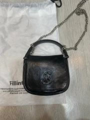 Juicy Couture ベロア ショルダーバッグ ブラック - メルカリ